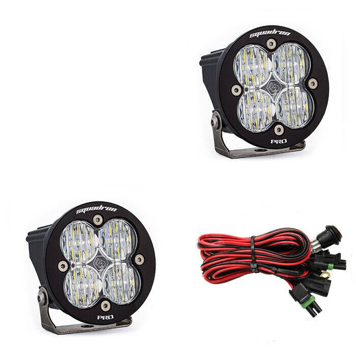 Image of Baja Designs 597805 LED Light Pods Clear Lens Wide Cornering Pair Squadron Pro
