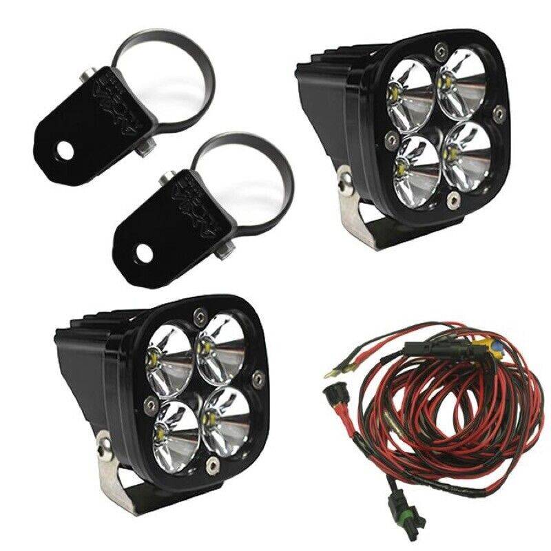 Image of Baja Designs Squadron PRO LED Light 2" A-Pillar Mount For Can-Am Maverick