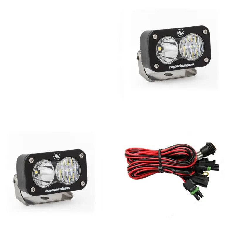 Image of Baja Designs S2 Pro 5000K Clear Driving/Combo LED Light Pods With Rock Guards
