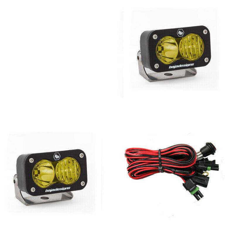Image of Baja Designs 547813 LED Work Light Amber Driving Combo Pattern Pair S2 Sport
