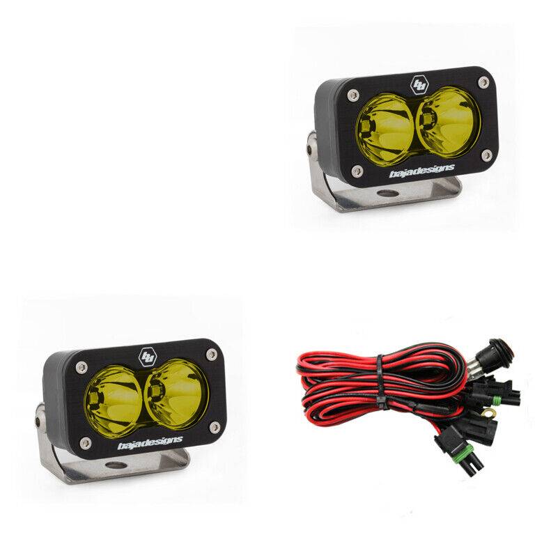 Image of Baja Designs 547816 LED Work Light Amber Lens Work/Scene Pattern Pair S2 Sport