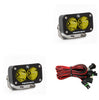 Image of Baja Designs 547816 LED Work Light Amber Lens Work/Scene Pattern Pair S2 Sport