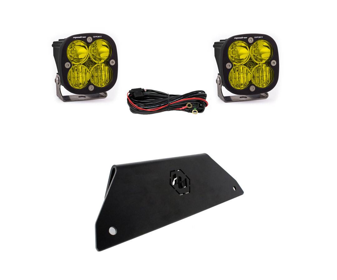 Image of Baja Designs Sport D/C Amber Lower Bumper LED Light Kit For 20-24 Polaris RZR