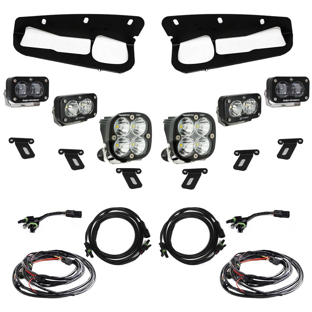 Image of Baja Designs S2 SAE Clear Fog Light Pro Kit For 2021-2024 Ford Bronco