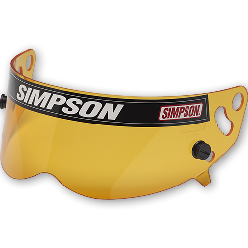 Image of Simpson Racing Helmet Replacement Shields - Amber - Bandit, Super/ Drag Bandit