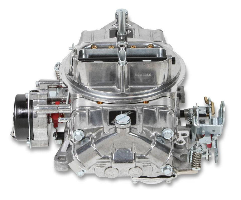 Holley Carburetor, 4150 Series, 4-Barrel, 670 CFM, Square Bore, Electric Choke, Vacuum Secondary, Dual Inlet, Polished Holley Carburetor, 4150 Series, 4-Barrel, 670 CFM, Square Bore, Electric Choke, Vacuum Secondary, Dual Inlet, Polished