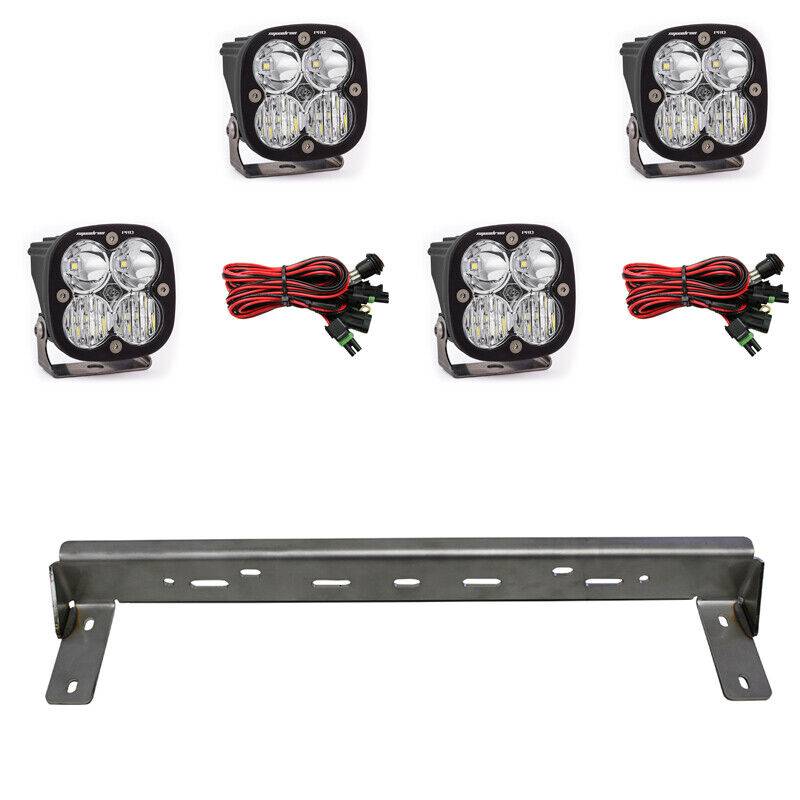 Image of Baja Designs 2 Pair Squadron Pro Driving/Combo LED Kit For 15-17 Chevy 2500/3500