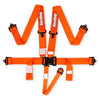 Image of RaceQuip Latch & Link 5 Point Harness Set - 3 in. Lap and 2 in. Sub - Orange