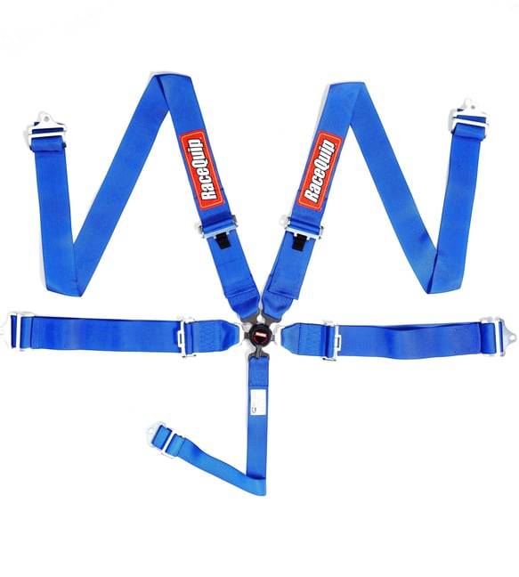 Image of RaceQuip Camlock 5 Point Harness Set - 3 in. Lap and Shoulder - 2 in. Sub - Blue