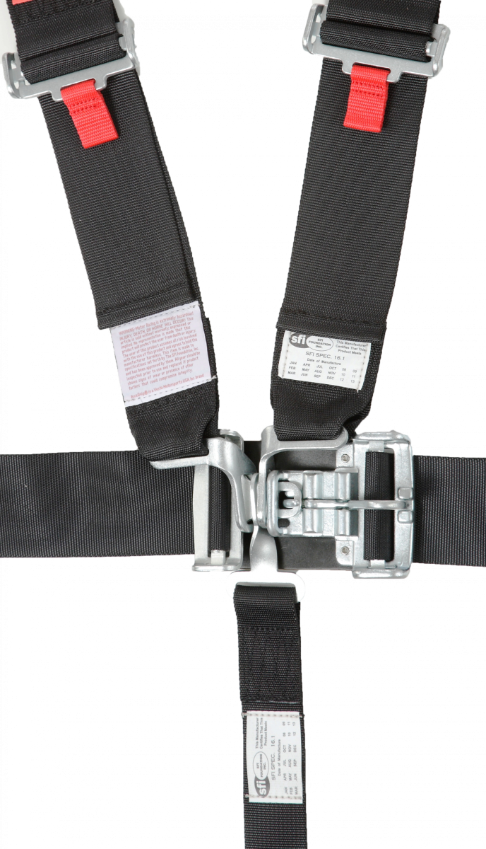 Image of RaceQuip Latch & Link 5 Point Harness Set - 3 in. Lap and - 2 in. Sub - Black