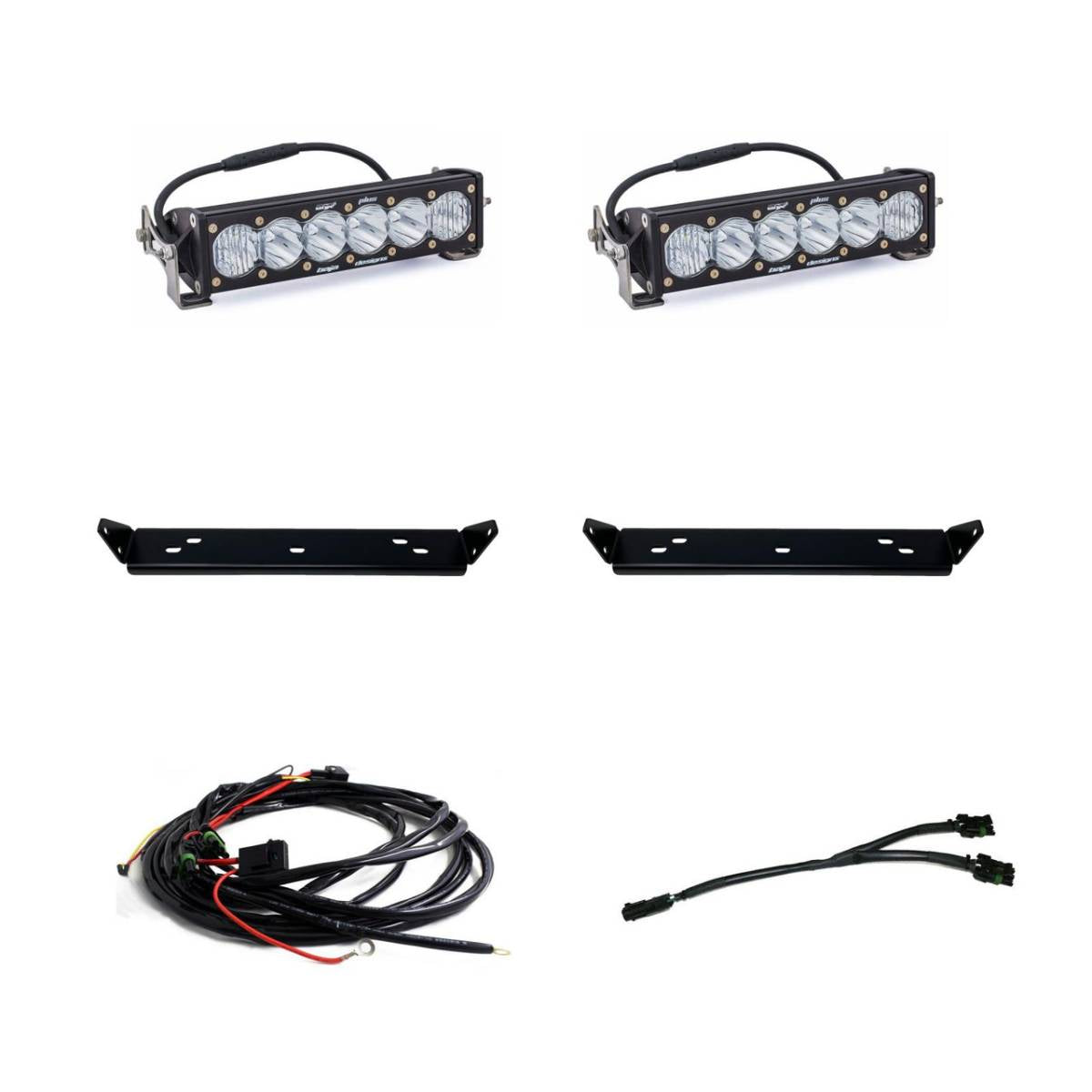 Image of Baja Designs OnX6+ 10 Inch Dual Grille Light Bar Kit For 21-24 Ford F-150/Raptor