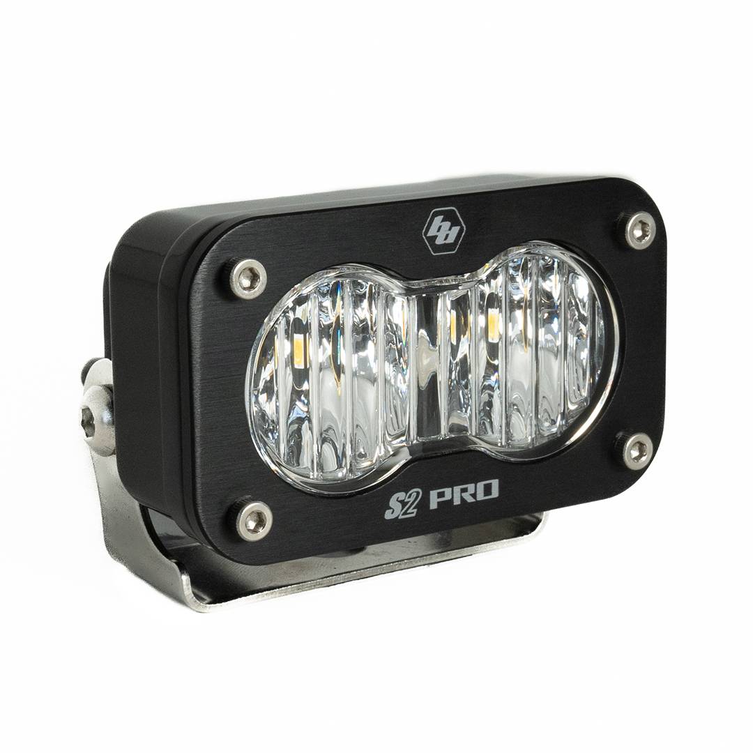 Image of Baja Designs S2 Pro Black LED Auxiliary Light Pod - Wide Cornering - Clear - Universal