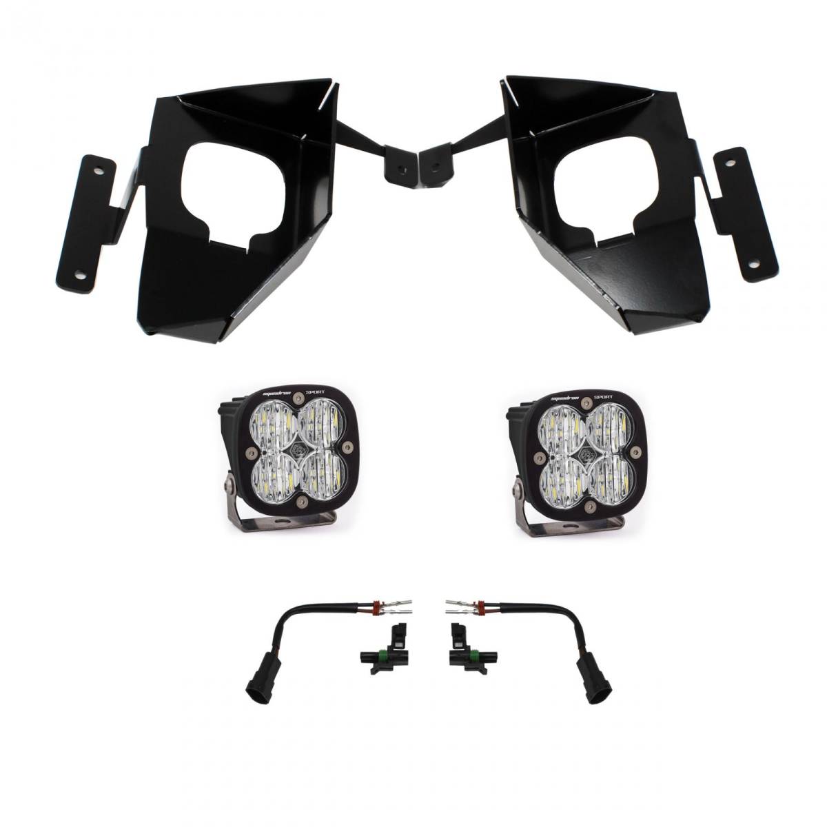 Image of Baja Designs Squadron Sport Fog Pocket Light Kit For 16-18 Chevy Silverado 1500