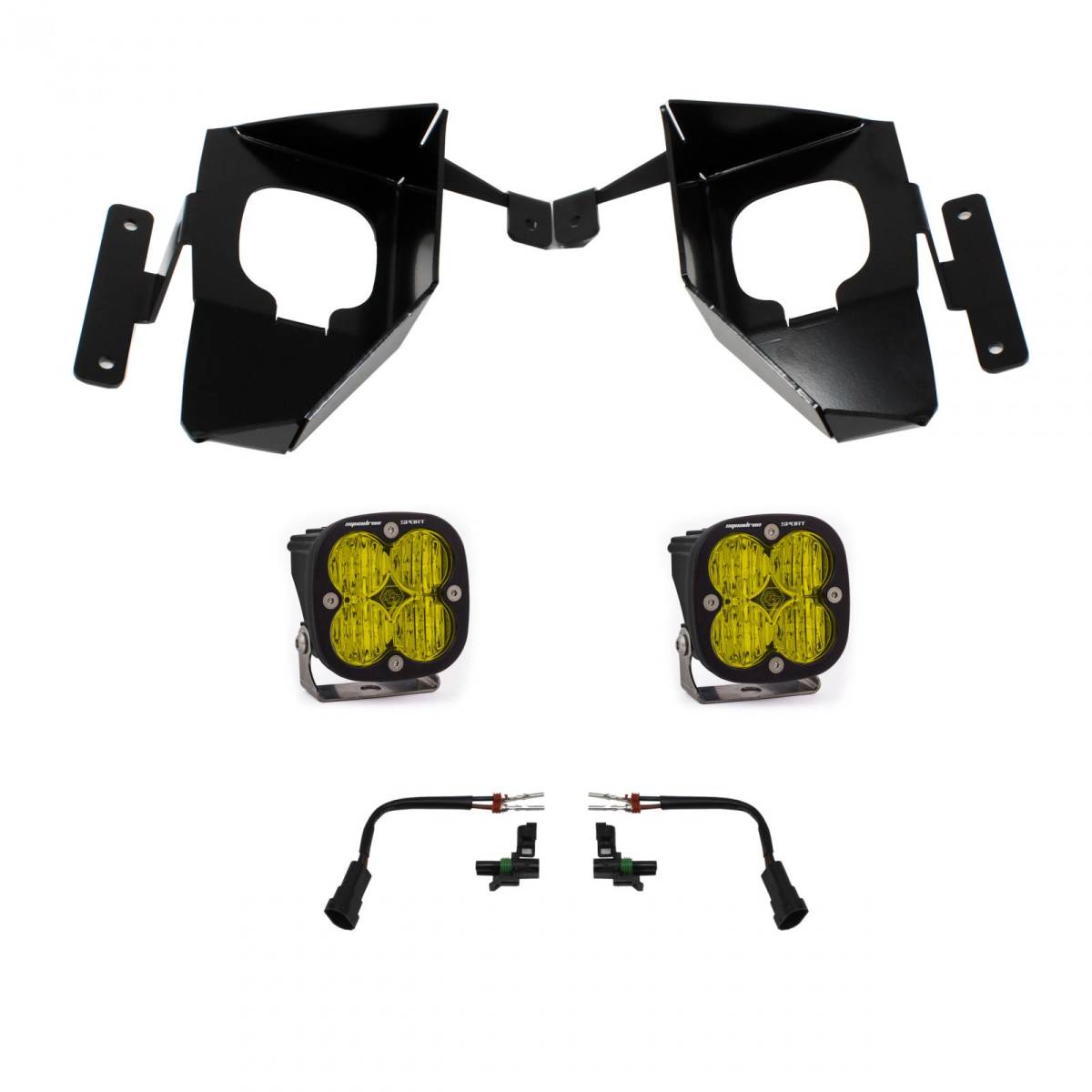 Image of Baja Designs Squadron Sport Fog Pocket Light Kit For 16-18 Chevy Silverado 1500