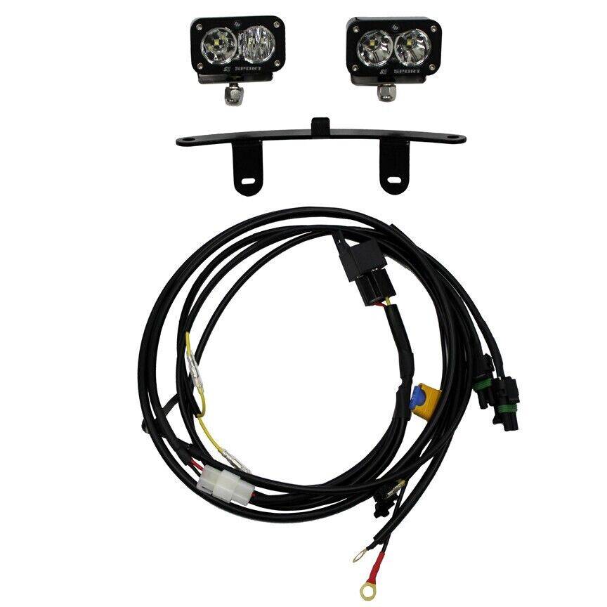 Image of Baja Designs S2 Pro Windscreen Mount LED Light Kit For 16-20 Honda Africa Twin