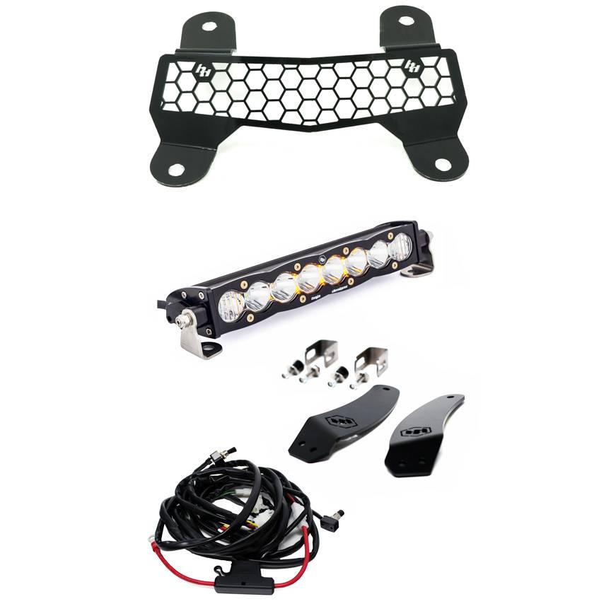 Image of Baja Designs S8 10" Grille Mount Light Bar Kit For Arctic Cat/Textron Wildcat