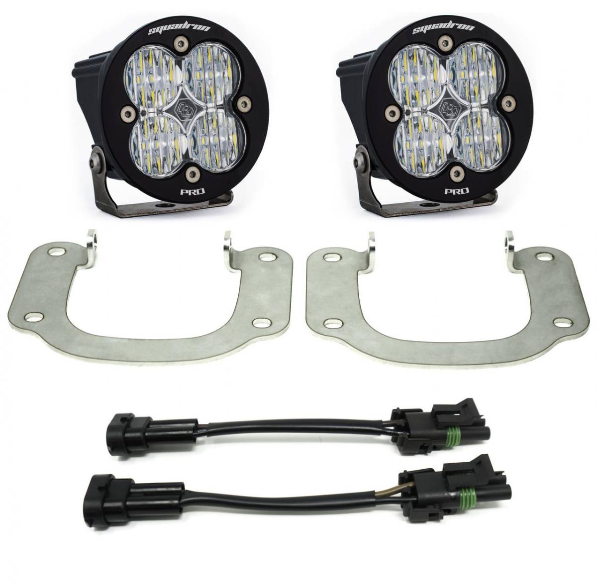 Image of Baja Designs Squadron-R Pro Fog Pocket LED Light Kit For 16-19 Nissan Titan