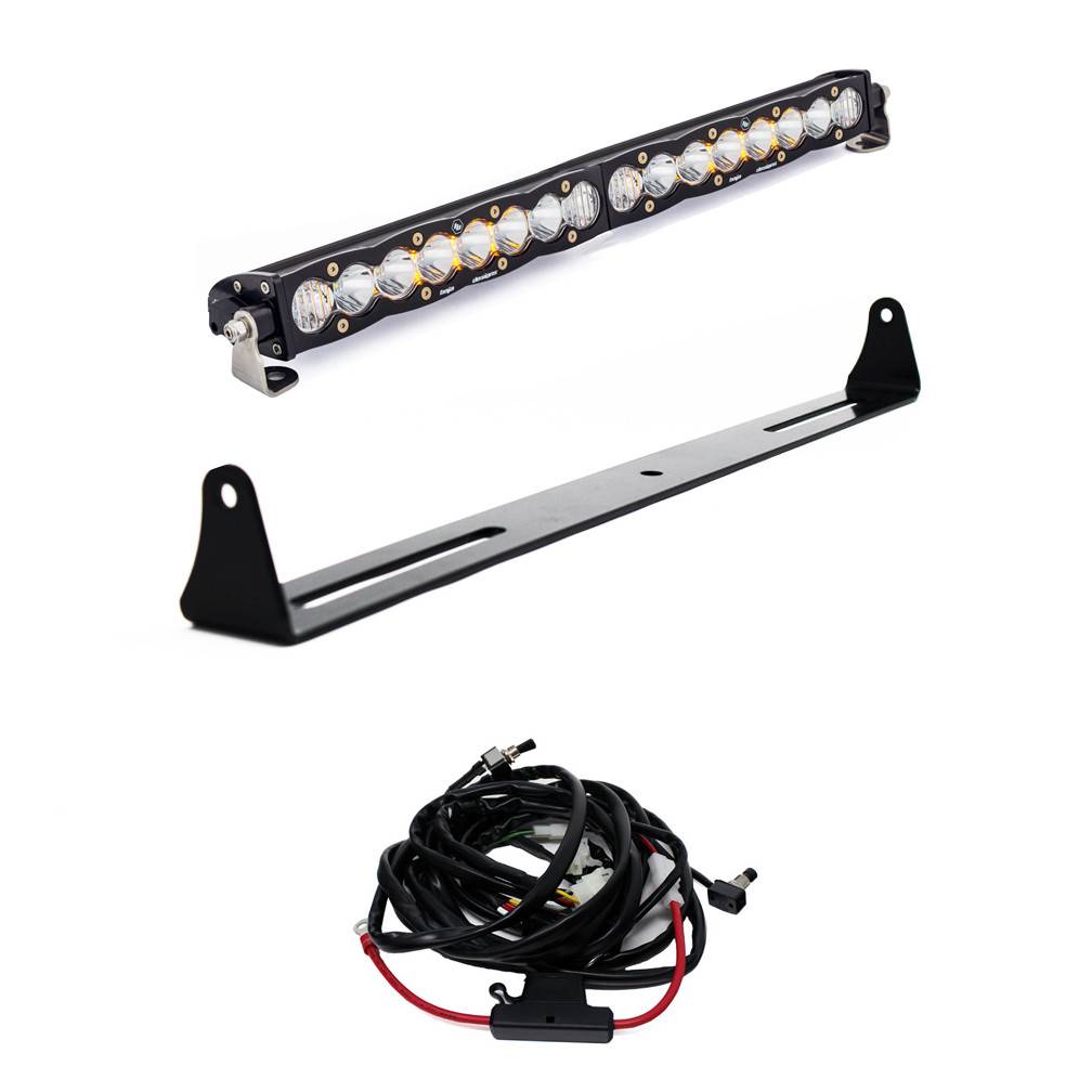 Image of Baja Designs S8 20 Inch Bumper Light Bar Kit For 07-13 GMC/Chevy 1500/2500/3500
