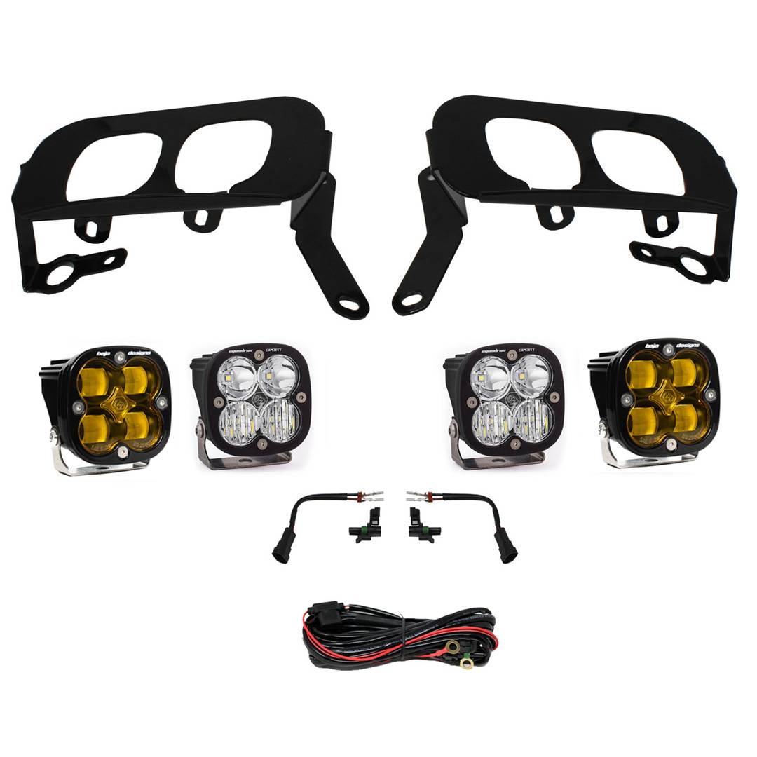 Image of Baja Designs Squadron Sport/SAE Fog Pocket Light Kit For 14-15 GMC/Chevy 1500