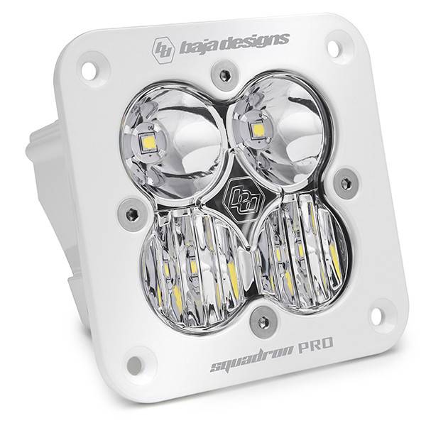 Image of Baja Designs Squadron Pro Flush Mount White Clear LED Driving/Combo Light Pod