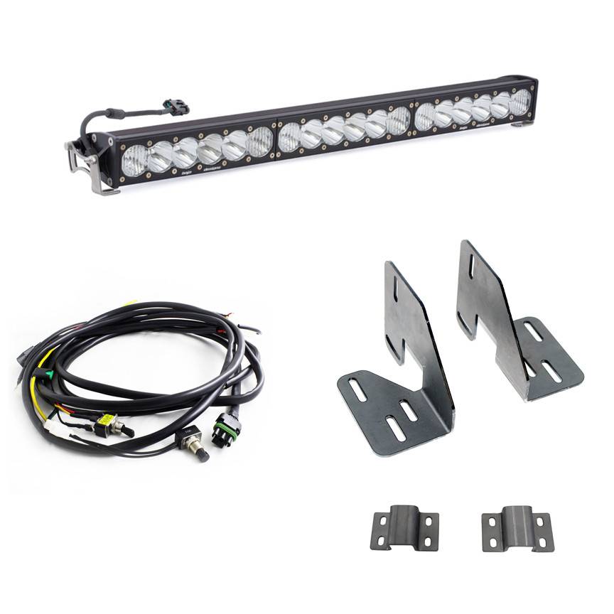 Image of Baja Designs OnX6+ 30" Grille Light Bar Kit For 18-19 GMC Sierra 2500HD/3500HD