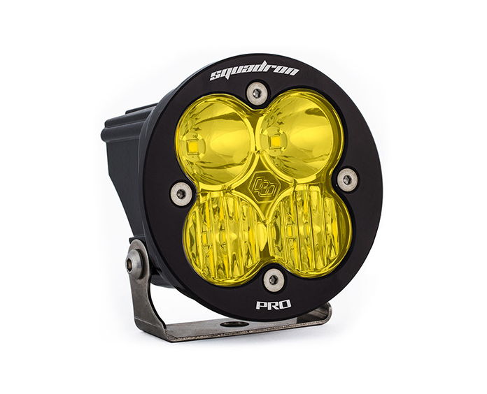 Image of Baja Designs Squadron-R Pro Black Amber LED Auxiliary Driving/Combo Light Pod