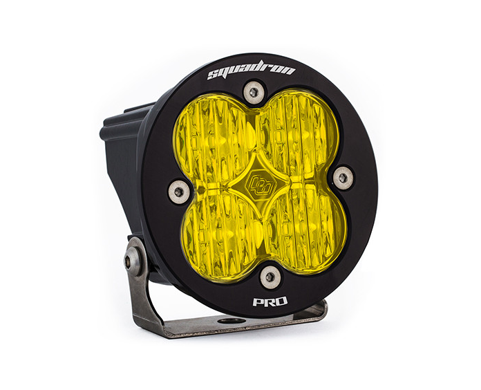 Image of Baja Designs Squadron-R Pro Black Amber LED Auxiliary Wide Cornering Light Pod