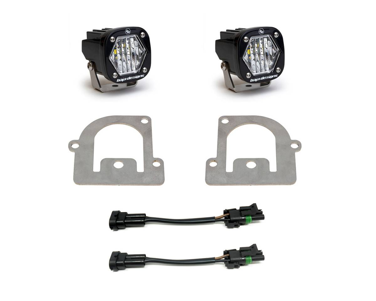 Image of Baja Designs S1 LED/Clear Fog Pocket Light Kit For 2021-2024 Ford Bronco Sport