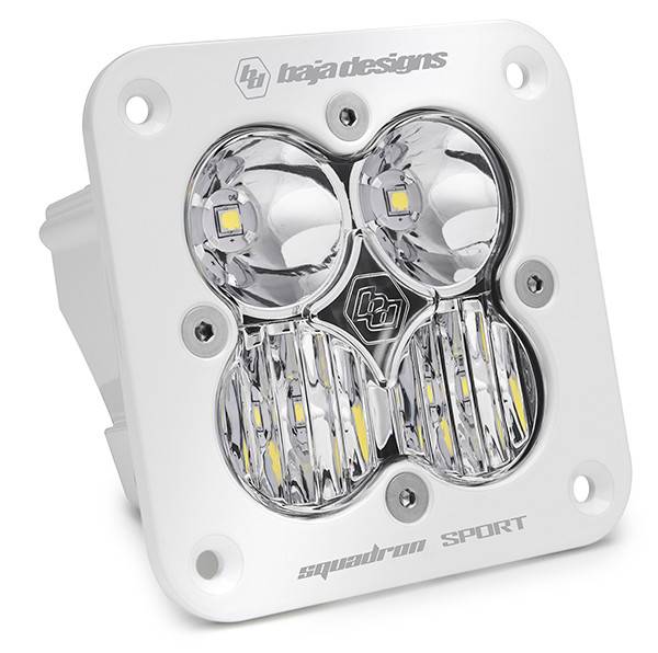 Image of Baja Designs White Squadron Sport Flush Mount Driving/Combo Beam LED Light Pod