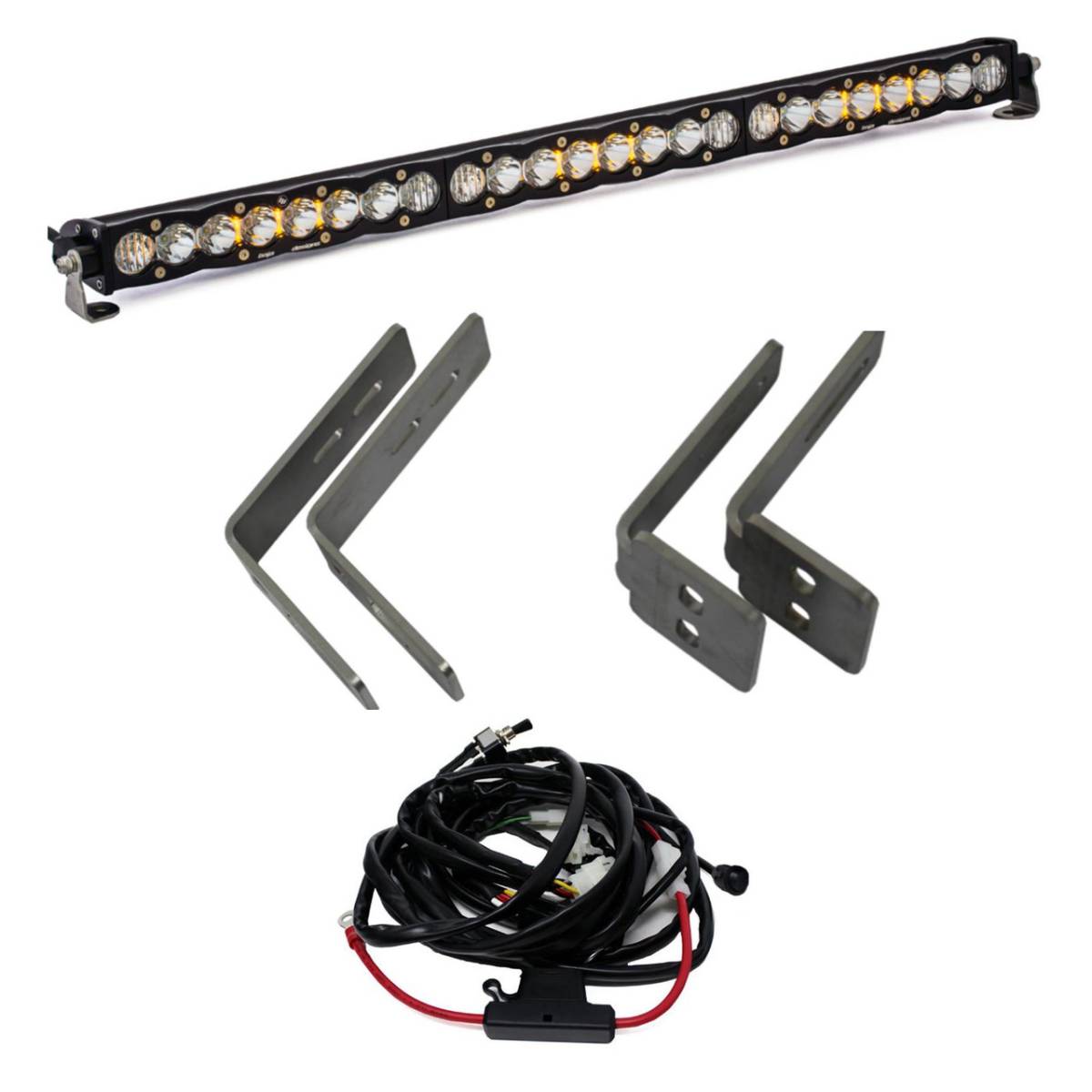 Image of Baja Designs S8 30" Grille Light Bar Kit For 11-16 Ford F-250/F-350 Super Duty