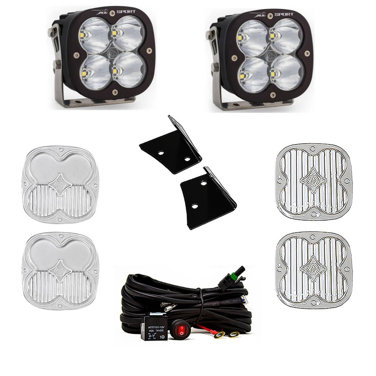 Image of Baja Designs XL Sport A-Pillar Light Kit For 07-18 Jeep Wrangler JK