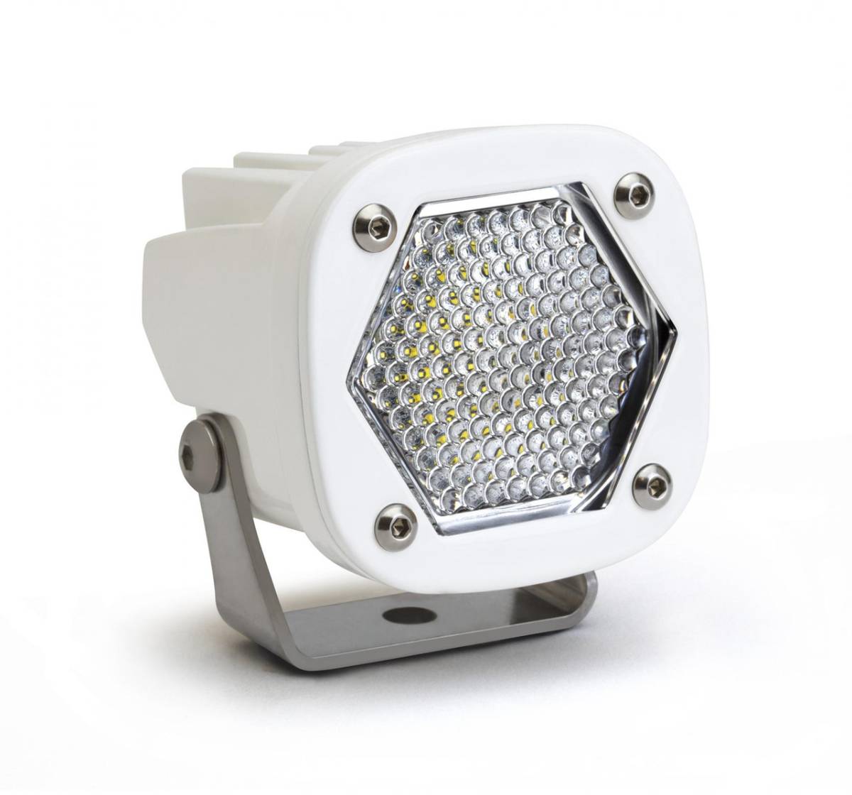 Image of Baja Designs White S1 Work/Scene Clear Lens LED Light W/ Mounting Bracket