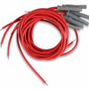 Image of MSD Super Conductor Spark Plug Wire Set, 8 Cyl Multi-Angle Plug, Socket/Hei - Red