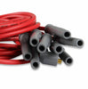 Image of MSD Super Conductor Spark Plug Wire Set, 8 Cyl Multi-Angle Plug, Socket/Hei - Red