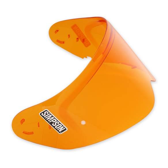 Image of Simpson Motorcycle Ghost/Speed Bandit Helmet Optional Shield - Amber