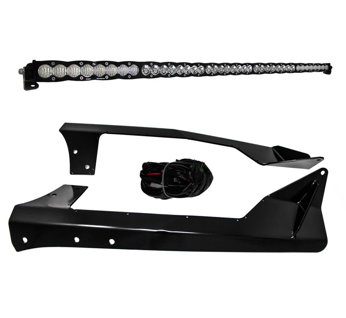 Image of Baja Designs S8 50 Inch LED Roof Mount Light Bar Kit For 2007-2018 Jeep Wrangler