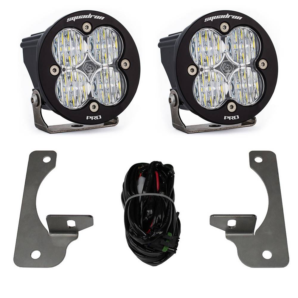 Image of Baja Designs Squadron-R Pro LED Fog Pocket Light Kit For 2010-2018 Jeep Wrangler