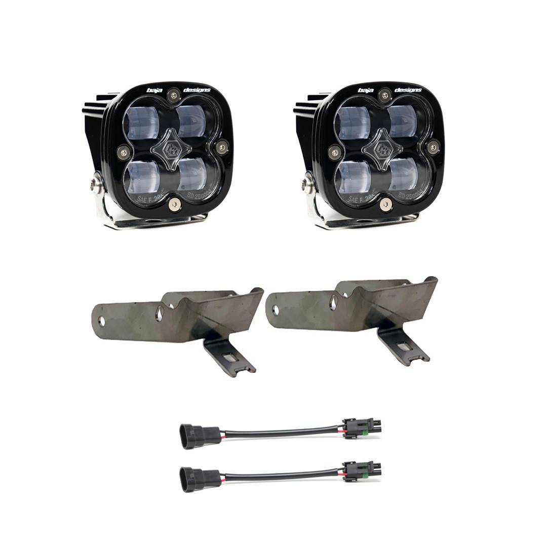 Image of Baja Designs Squadron SAE Clear Fog Pocket Light Kit For 99-10 Ford F-250/F-350