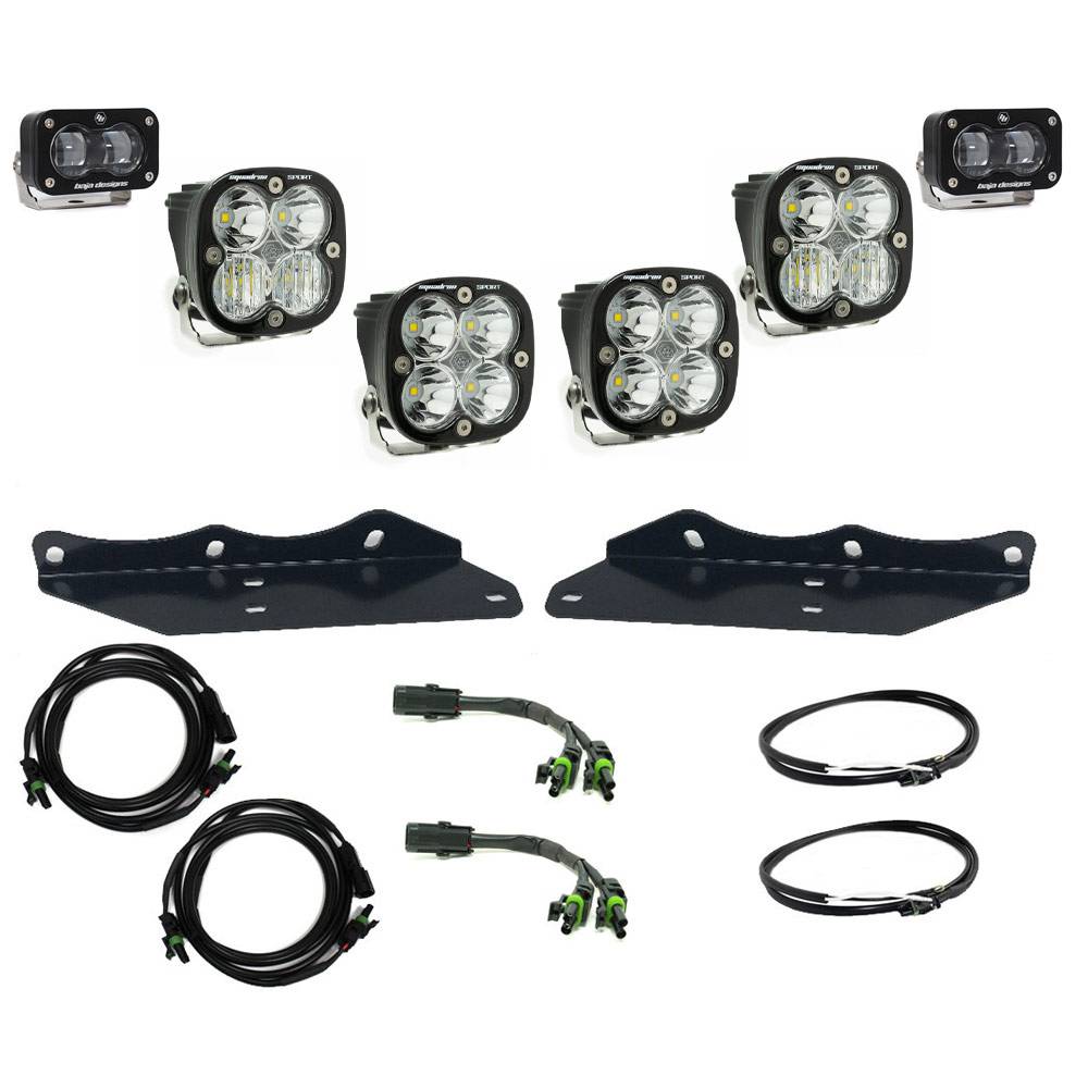Image of Baja Designs Squadron/S2 SAE “Sportsman” LED Fog Light Kit For 17-20 Ford Raptor