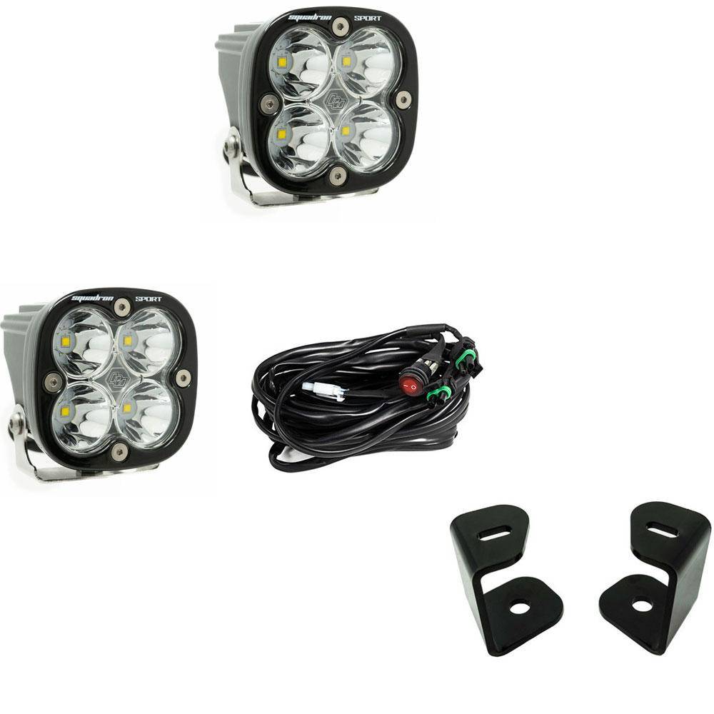 Image of Baja Designs Squadron Sport A-Pillar LED Light Kit For Dodge Ram 1500 2009-2019