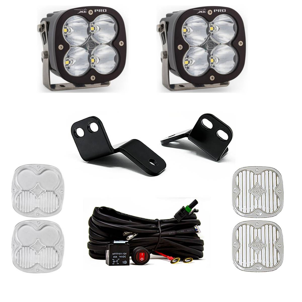 Image of Baja Designs XL Pro LED A-Pillar Light Kit For 2014-2022 Polaris RZR