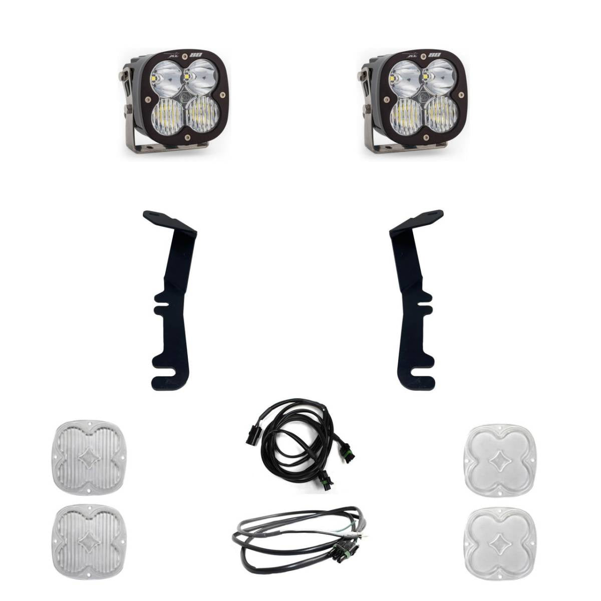 Image of Baja Designs XL80 LED A-Pillar Light Kit For 2019-2023 Ram 1500 Rebel/TRX