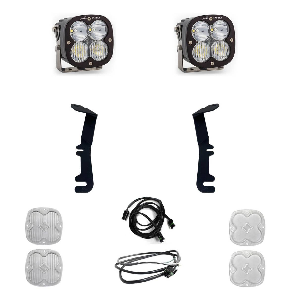 Image of Baja Designs XL Pro LED A-Pillar Light Kit For 2019-2023 Ram 1500 Rebel/TRX