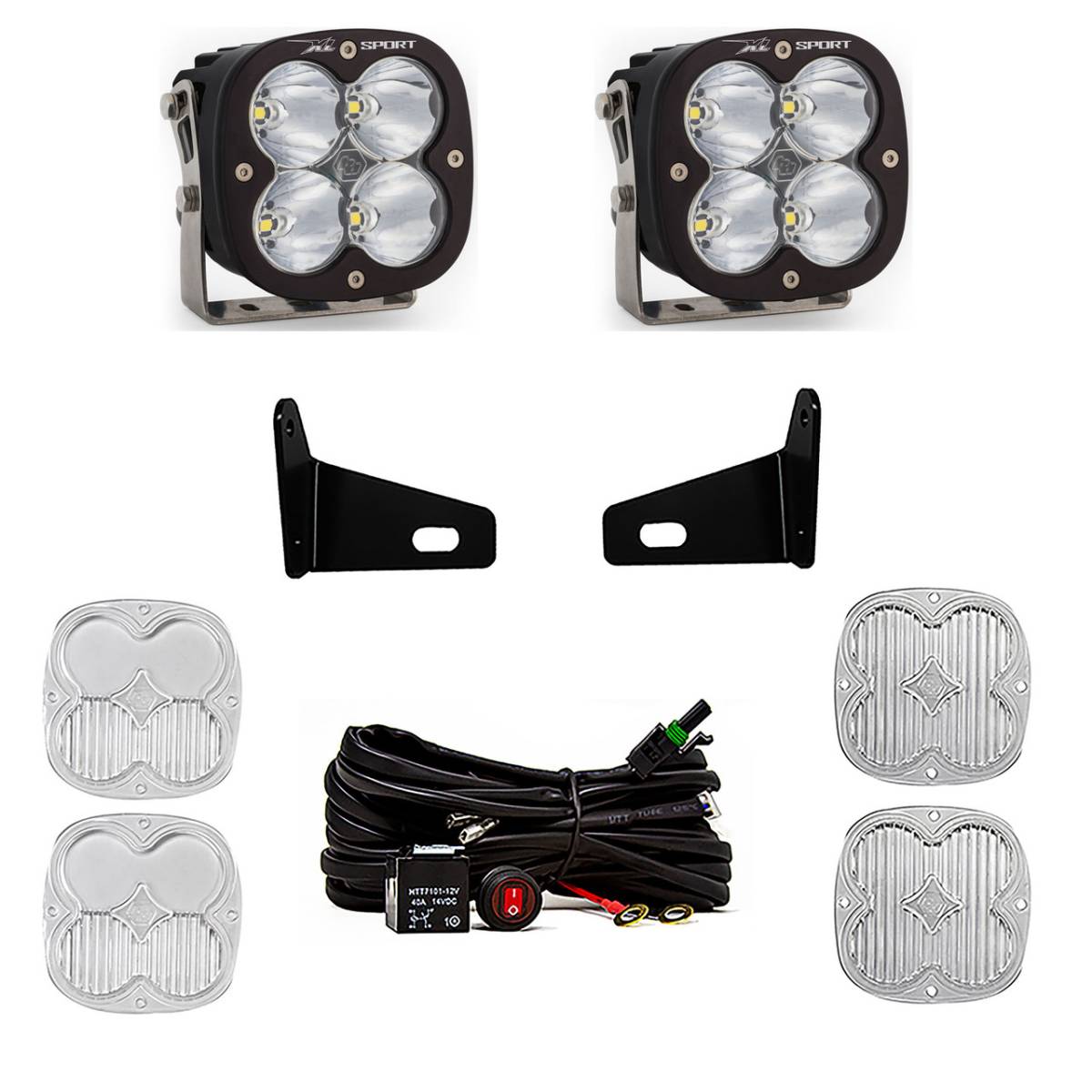 Image of Baja Designs XL Sport LED A-Pillar Light Kit For 2017-2024 Can-Am Maverick X3