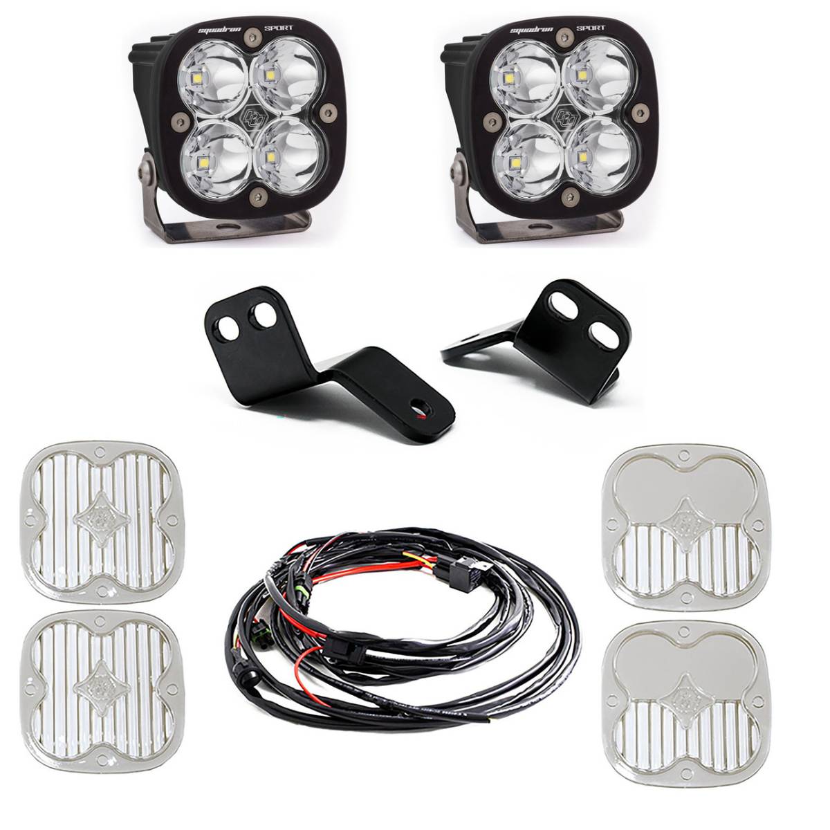 Image of Baja Designs Squadron Sport LED A-Pillar Light Kit For 18-22 Arctic Cat/Textron