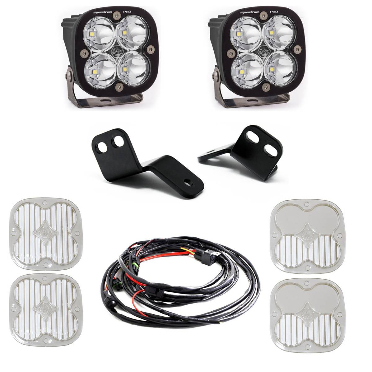 Image of Baja Designs Squadron Pro LED A-Pillar Light Kit For 18-22 Arctic Cat/Textron