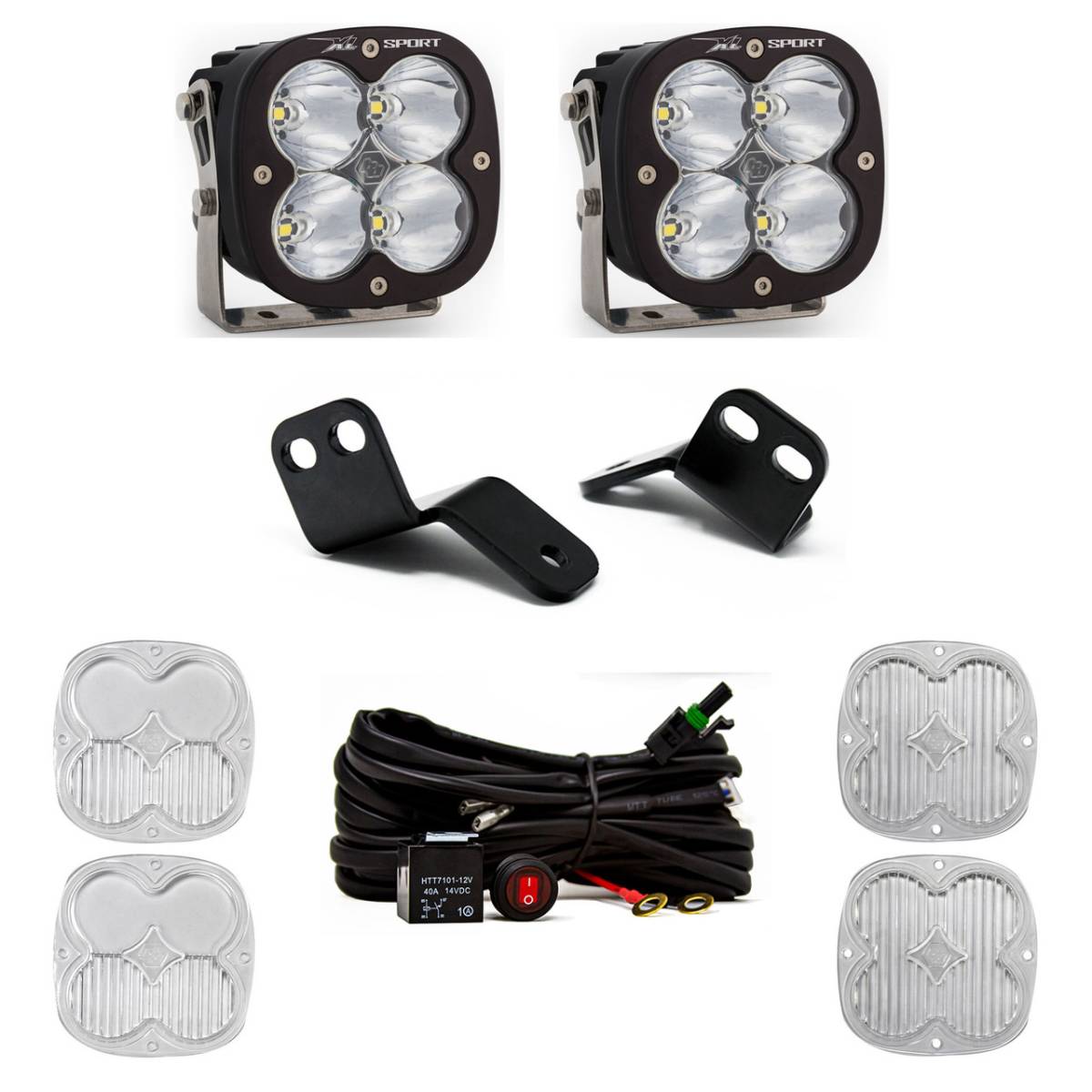 Image of Baja Designs XL Sport LED A-Pillar Light Kit For 2018-2022 Arctic Cat/Textron