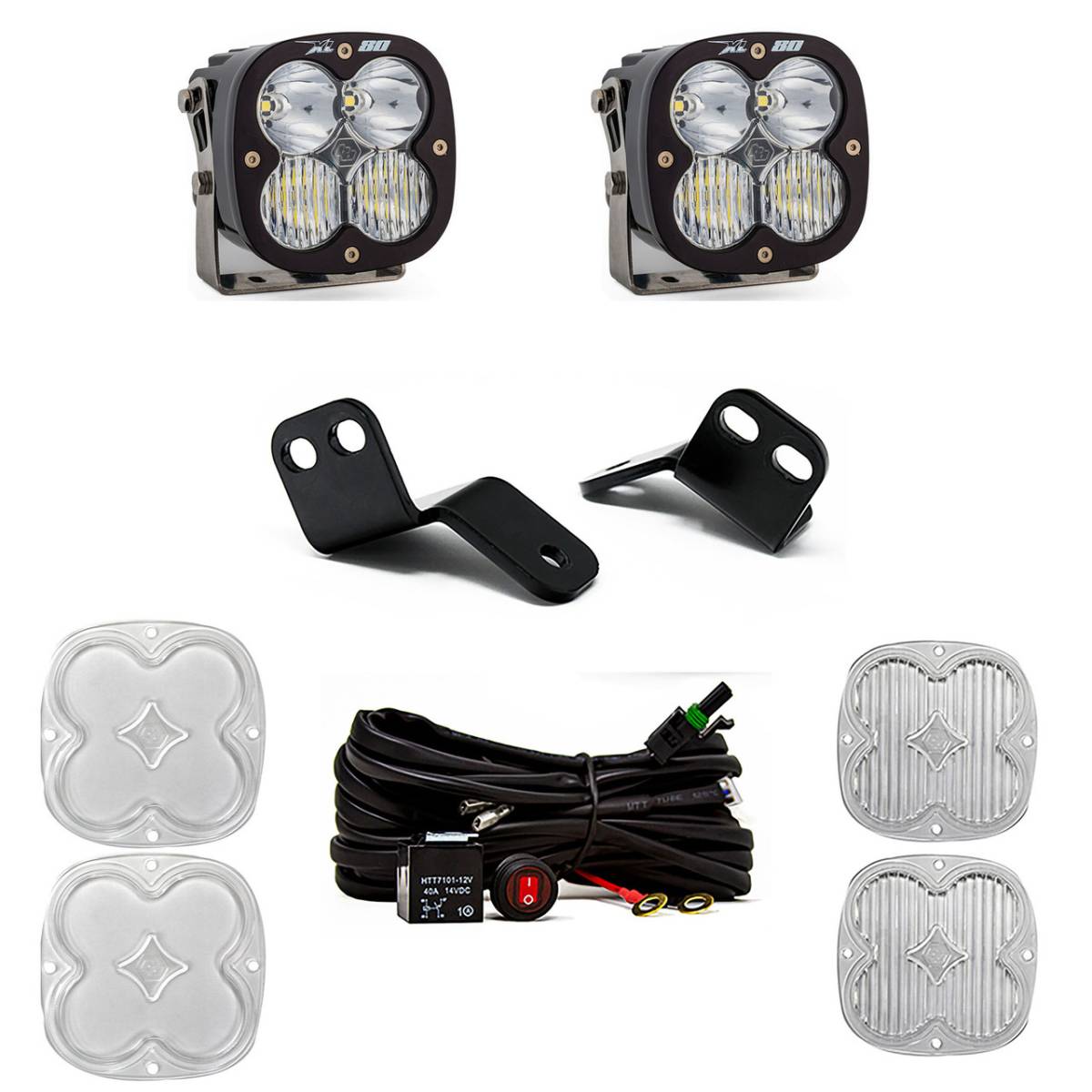 Image of Baja Designs XL80 LED A-Pillar Light Kit For 2018-2022 Arctic Cat/Textron