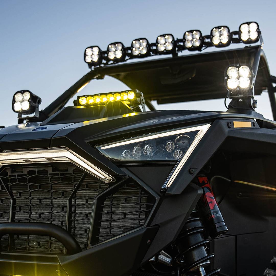 Image of Baja Designs XL Sport LED A-Pillar Light Kit For 22-24 Polaris RZR Pro/Turbo R