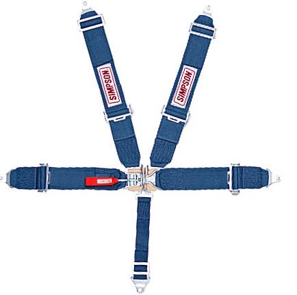 Image of Holley Simpson Racing Std. Latch and Link 5 Pt. Harness- Drop-Forged Alloy Steel